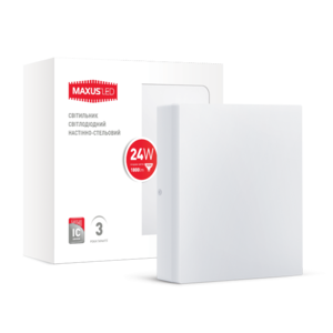 Светильник светодиодный LCL 24W 4100K S WH