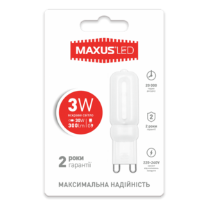 Лампа светодиодная G9 3W 4100K 220V