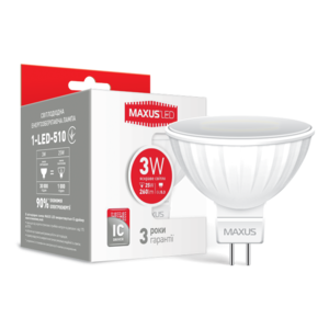 Лампа светодиодная MR16 3W 4100K 220V GU5.3