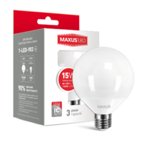 Лампа светодиодная G95 15W 3000K 220V E27