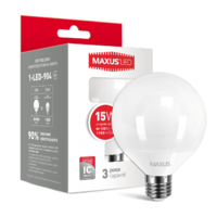 Лампа светодиодная G95 15W 4100K 220V E27
