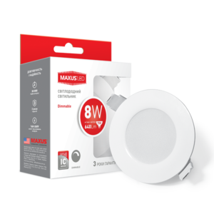 Светильник светодиодный SDL 8W 3000K DIM
