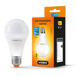 LED лампа VIDEX  A70e 20W E27 4100K 220V