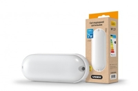 LED светильник (ЖКХ) овальный VIDEX 7W 5000K 220V белый