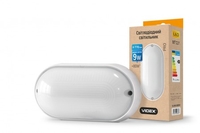 LED светильник (ЖКХ) овальный VIDEX 9W 5000K 220V  белый