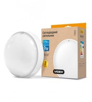 LED светильник (ЖКХ) круглый VIDEX 9W 5000K 220V белый
