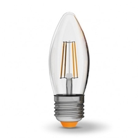 LED лампа VIDEX Filament C37F 4W E27 4100K 220V