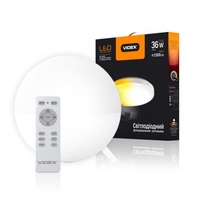 LED светильник функциональный круглый  VIDEX 36W 2800-6000K 220V