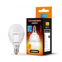 LED лампа VIDEX G45 7W E14 3000K 220V