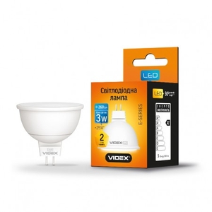 LED лампа VIDEX MR16е 3W GU5.3 4100K 220V