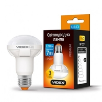 LED лампа VIDEX R63  7W E27 4100K 220V