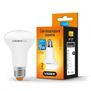 LED лампа VIDEX  R63e 9W E27 4100K 220V